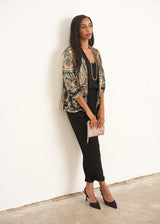 Paisley velvet soft jacket