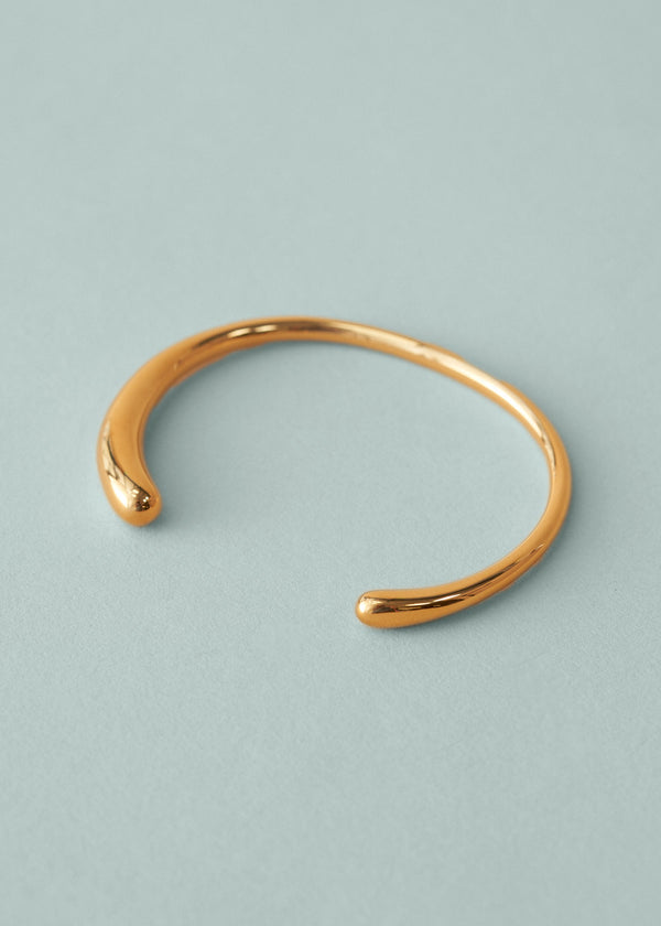 Gold abstract shape bangle