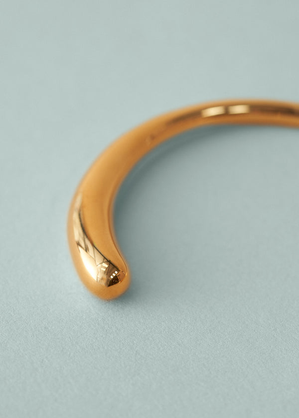 Gold abstract shape bangle