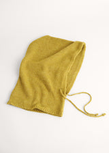 Olive green knitted hood