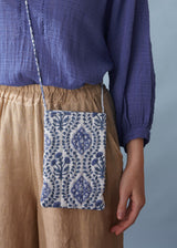 KITA COTTON PHONE BAG - BLUE