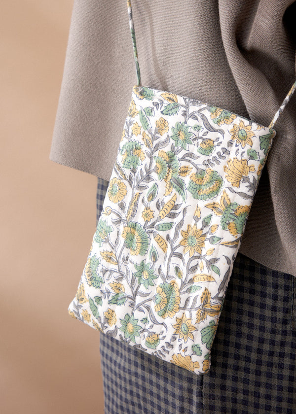 KITA COTTON PHONE BAG - GREEN