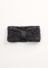 Black marl knitted headwarmer