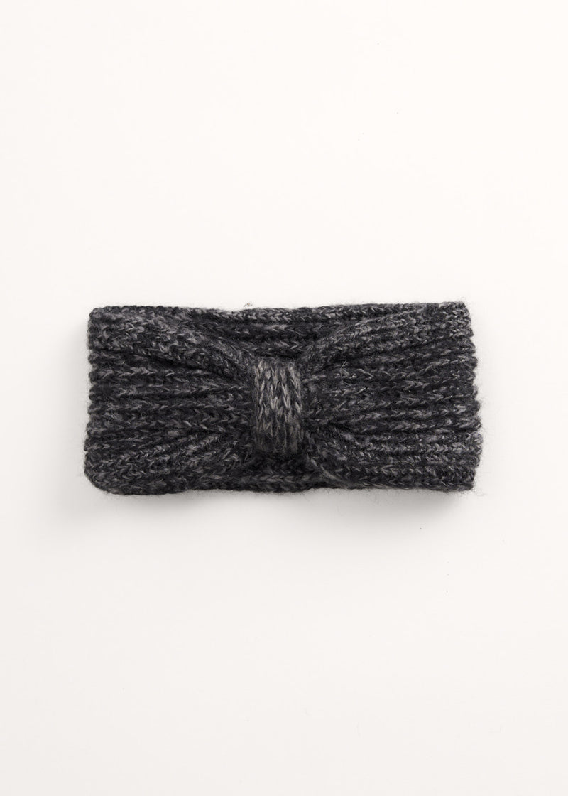Black marl knitted headwarmer