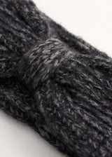 Black marl knitted headwarmer
