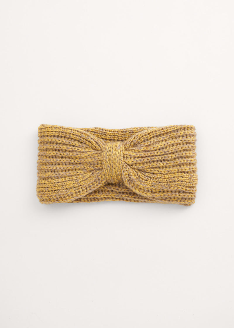mustard knitted headwarmer
