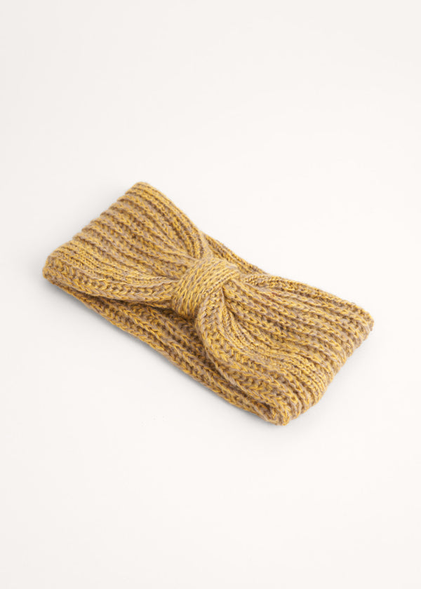 mustard knitted headwarmer