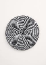 Stripe wool mix beret