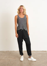 Silver metallic sparkle vest