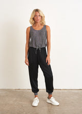 Silver metallic sparkle vest