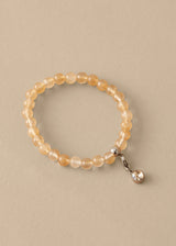 LILLY GLASS BEADED BRACELET - NATURAL