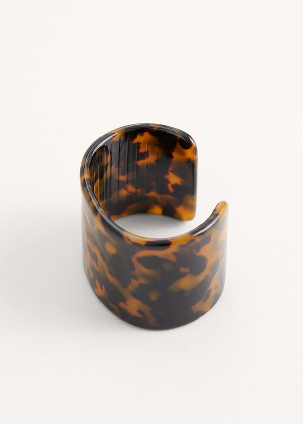 Brown tortoiseshell cuff