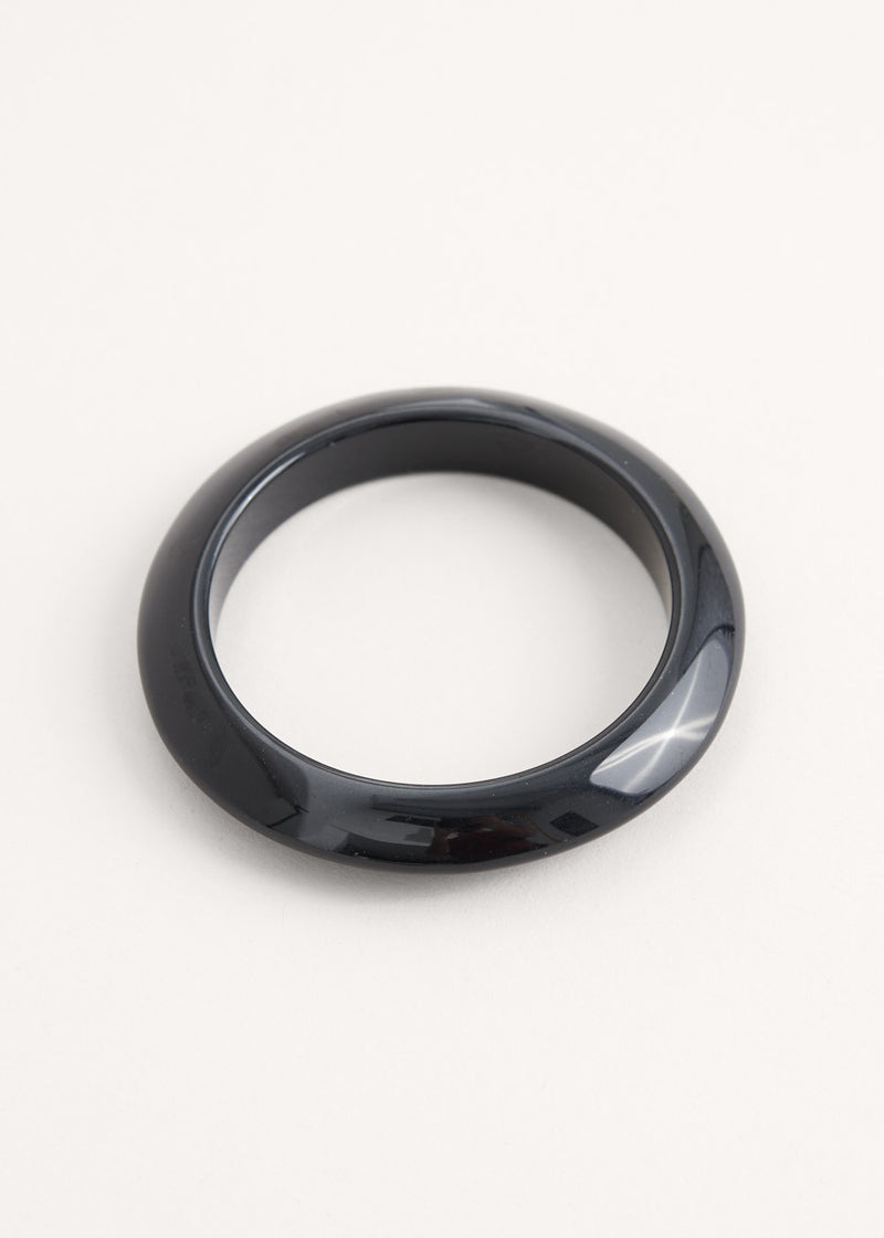 Black resin bangle