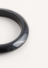 Black resin bangle