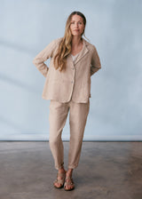 Light beige linen jacket