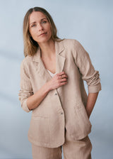 Light beige linen jacket