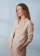 Light beige linen jacket