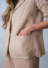 Light beige linen jacket