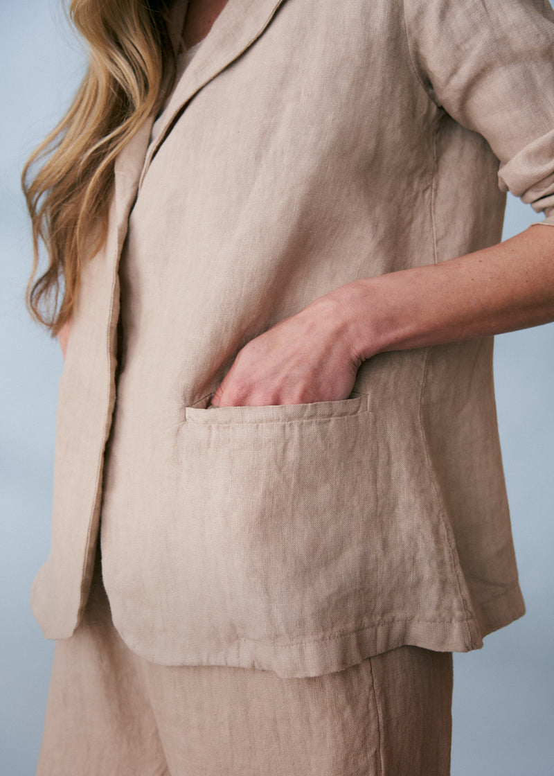Light beige linen jacket