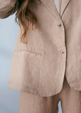 Light beige linen jacket