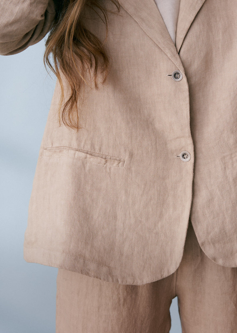 Light beige linen jacket