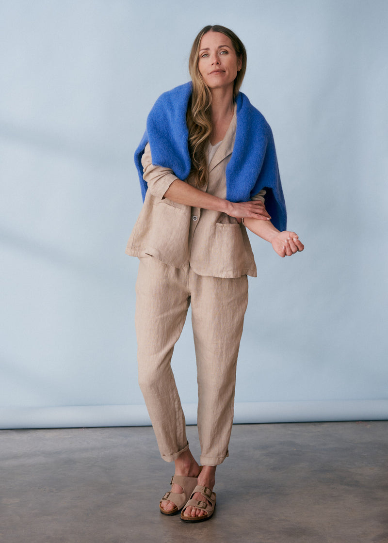 Light beige linen jacket
