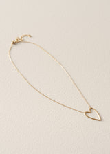LOUANNE HEART NECKLACE - GOLD
