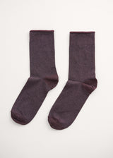Glitter metallic socks