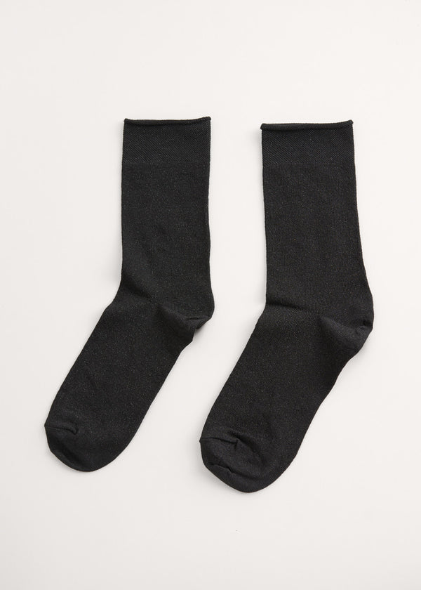 Glitter metallic socks