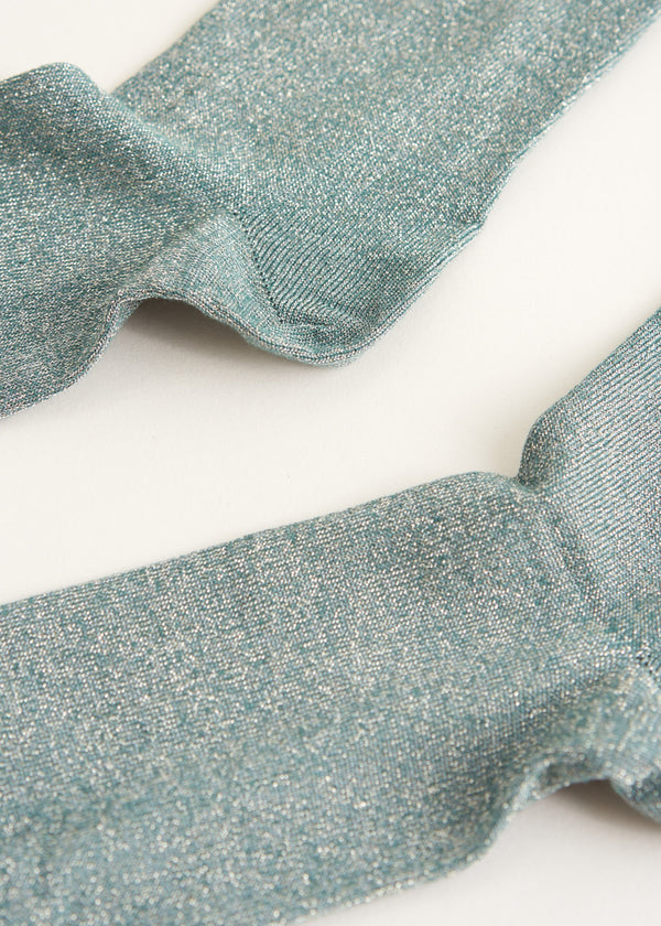 Glitter metallic socks