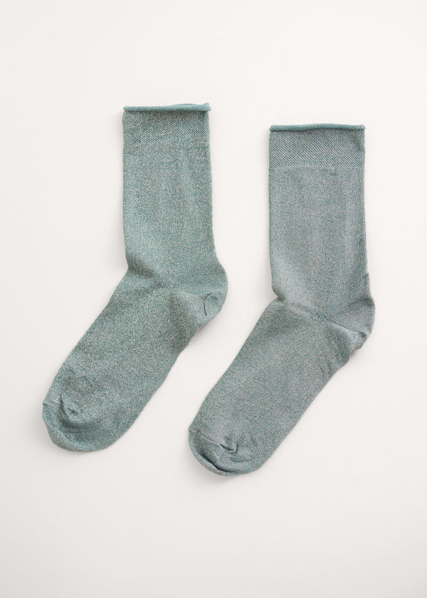 Glitter metallic socks