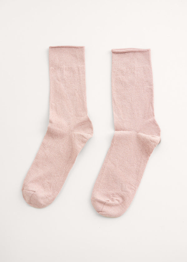 Glitter metallic socks