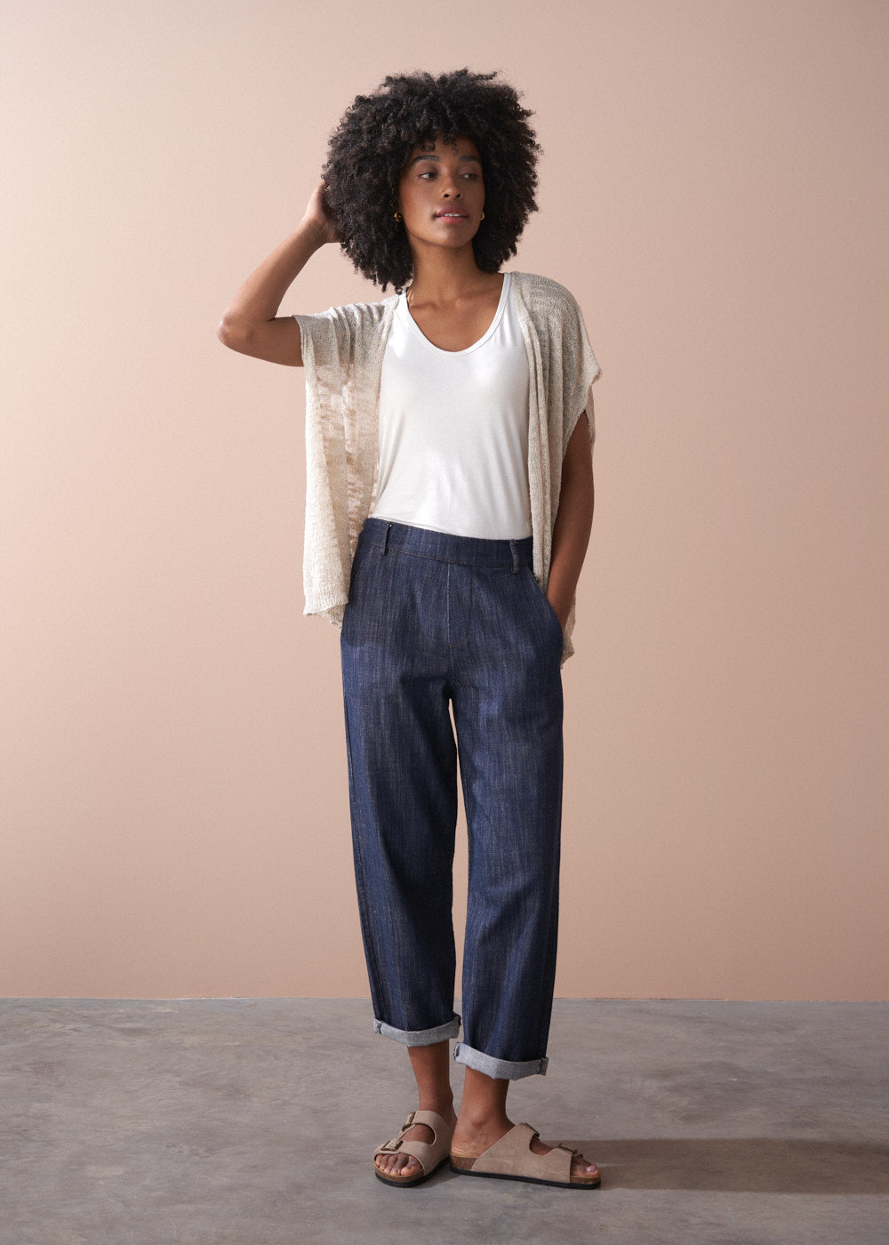 【m】melt the lady nuance body knit Melt the lady nuance body cardigan（Wednesday's Workwear