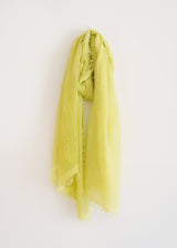 Acid yellow bamboo scarf