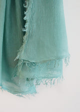 Aqua bamboo scarf