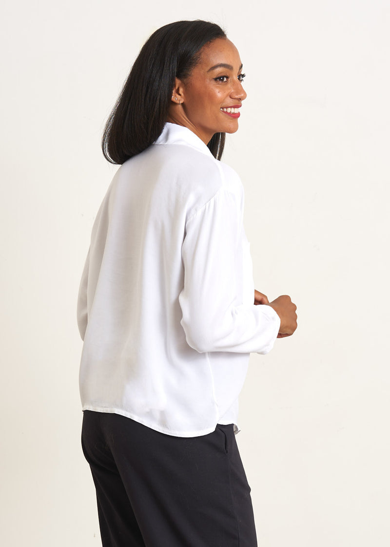 White shirt with pocket detail