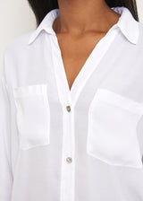 White shirt with pocket detail
