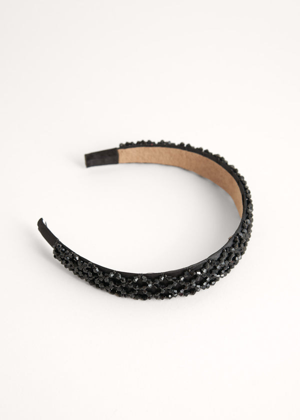 Black beaded headband