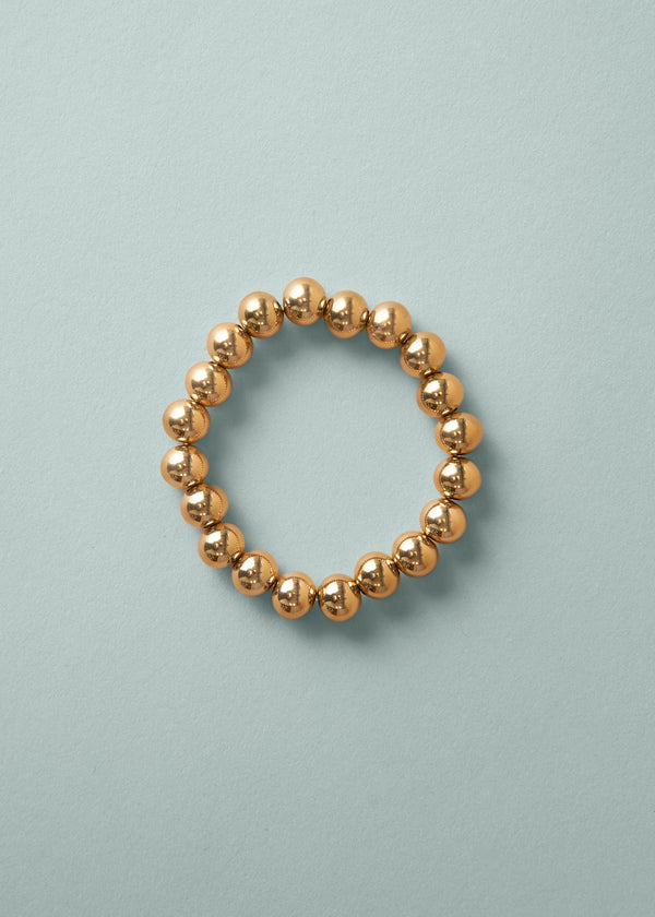 Golden ball bead bracelet