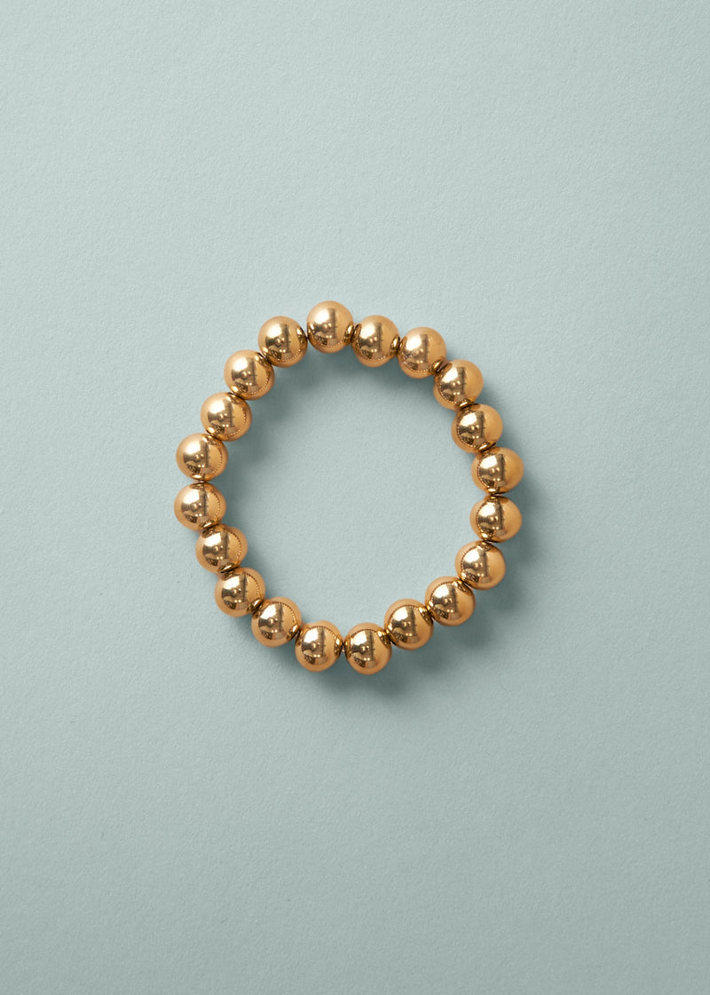 Golden ball bead bracelet