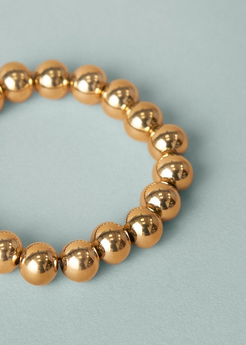 Golden ball bead bracelet
