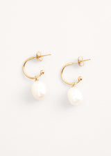 Small pearl drop earrings