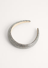 Silver reflective headband