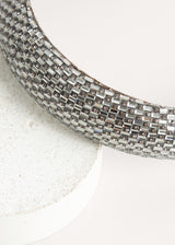 Silver reflective headband