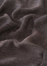 Dark brown raw hem edge scarf