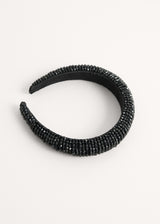 Black beaded headband