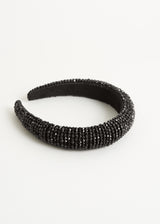 Black beaded headband