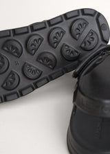 Black rubber sandals