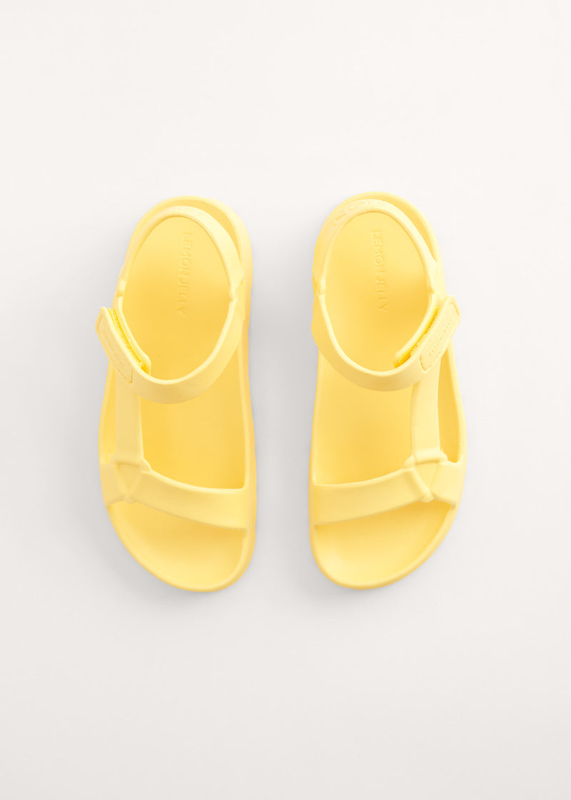 Pale yellow rubber sandals