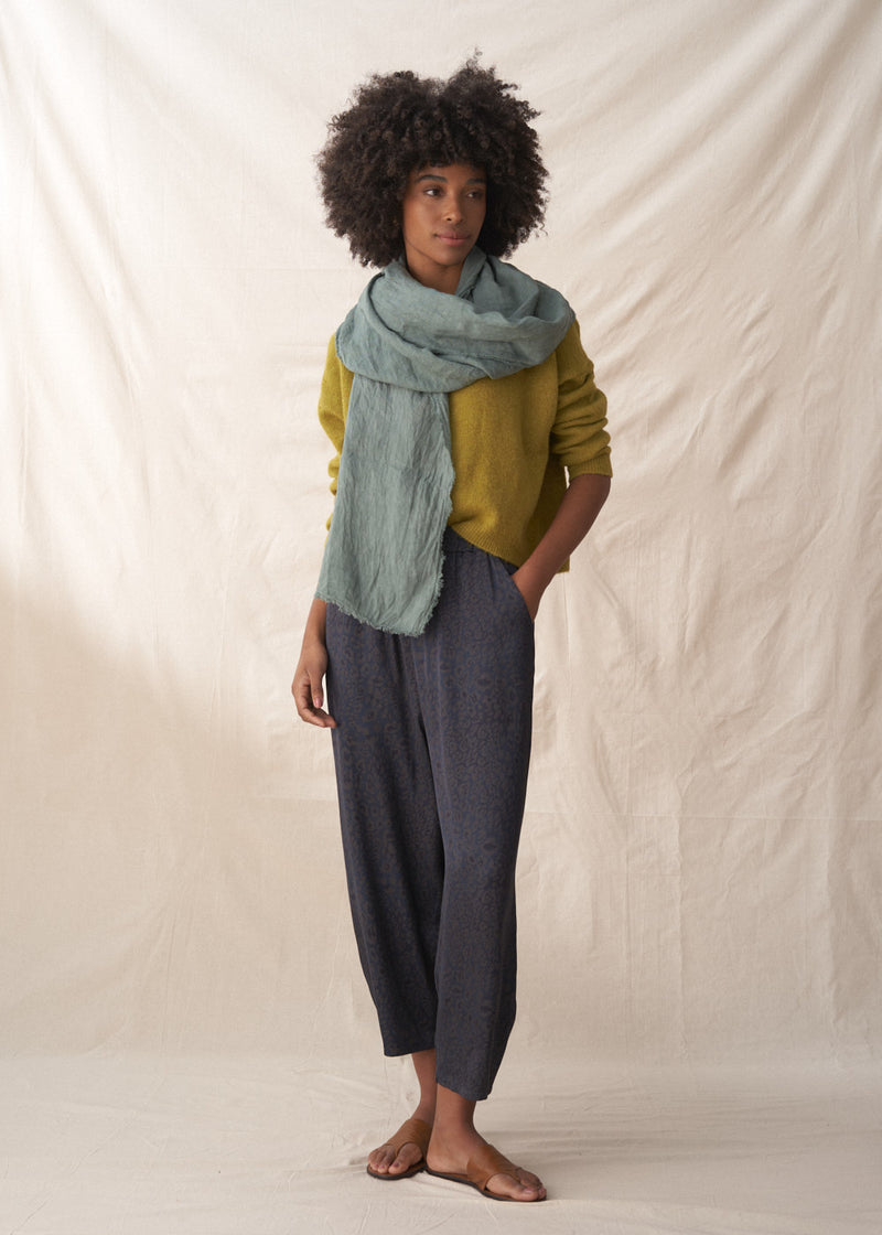 Olive green mohair cardigan